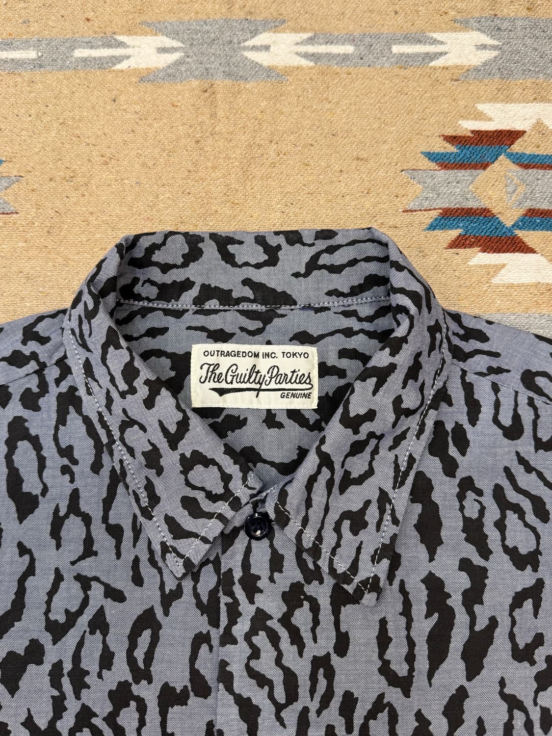 [L][105] 와코마리아 x 디키즈 워크셔츠 레오파드 상품이미지2