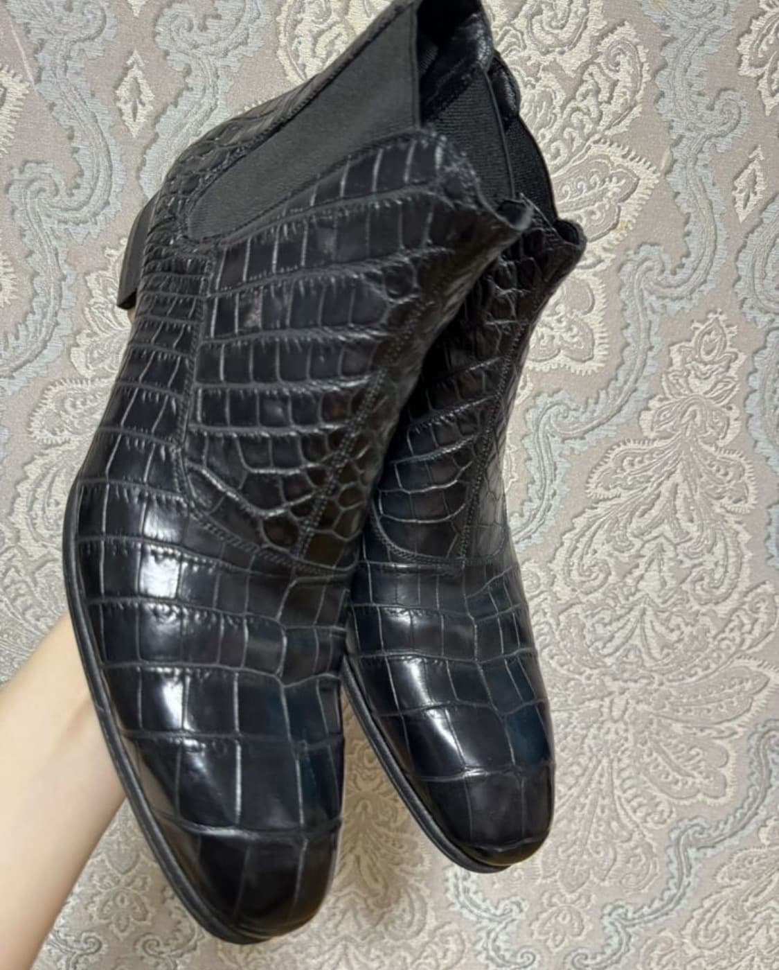 돌체앤가바나 첼시부츠(크로커다일 스킨-악어가죽)9.5사이즈-해외발송 상품이미지2