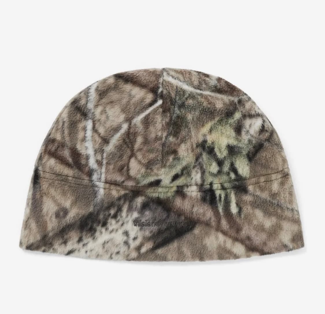 디스이즈네버댓 T-Logo Fleece Beanie Camo 상품이미지1