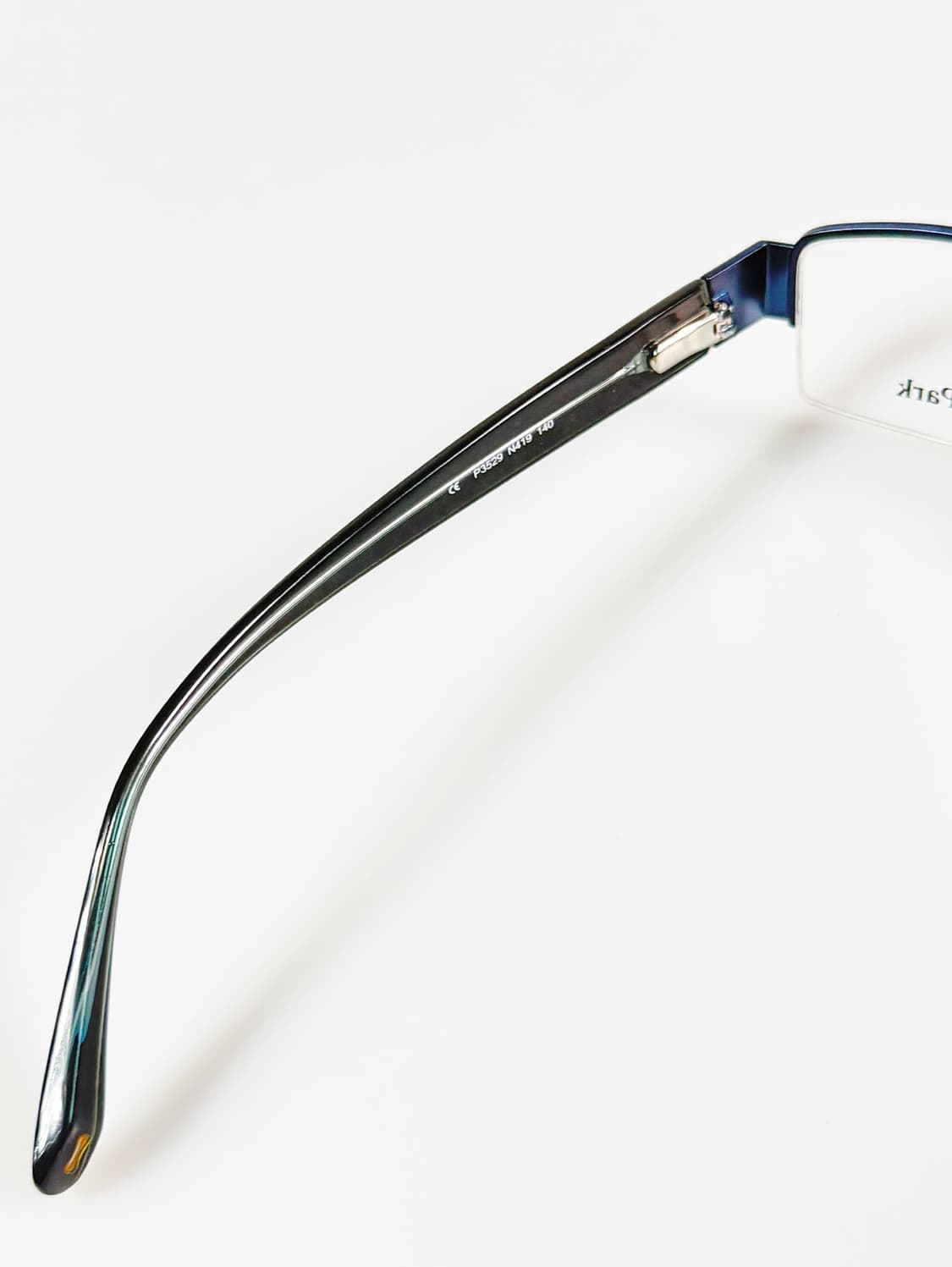 90s EDEN PARK 네이비 스퀘어 메탈 반무테 빈티지 안경 상품이미지7