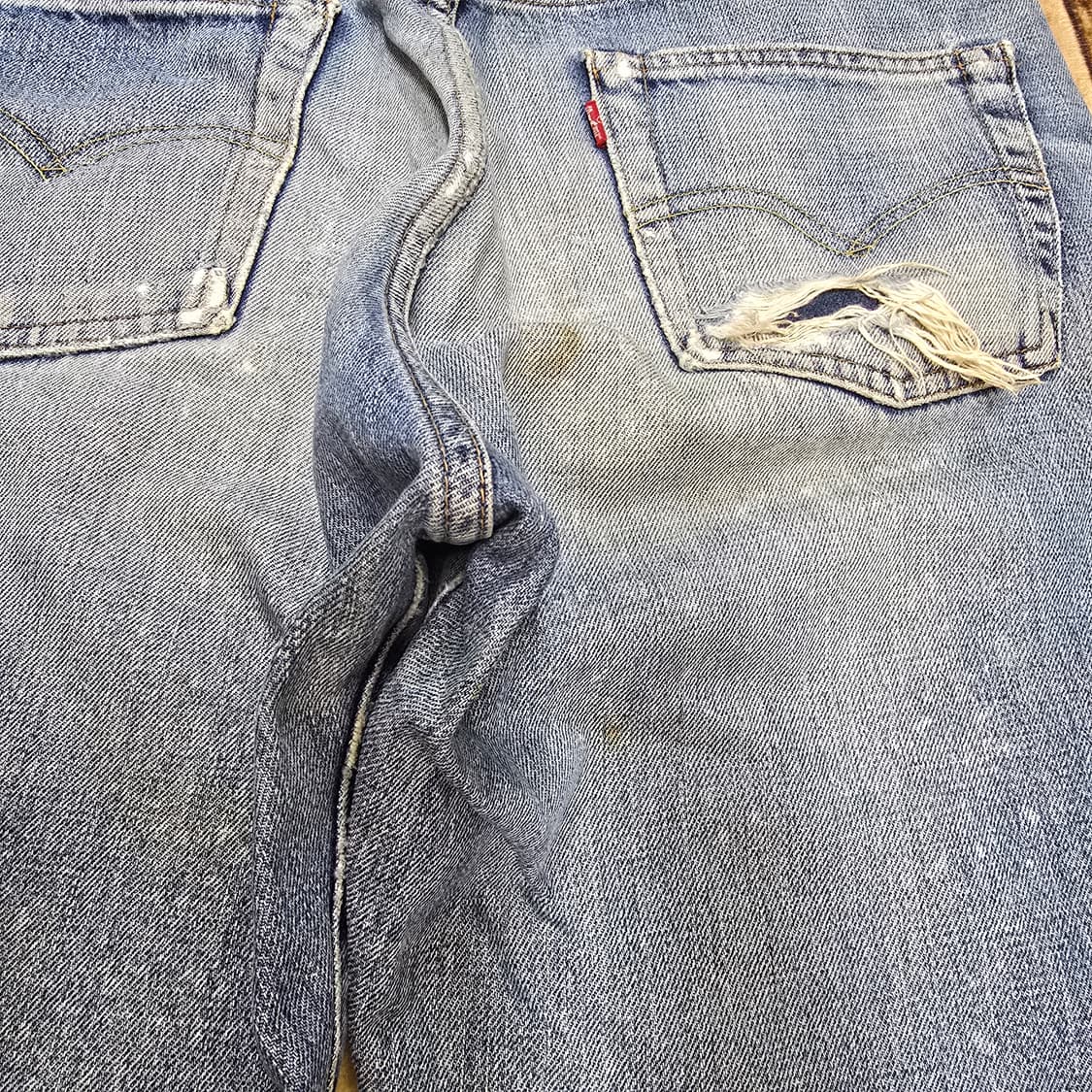 Vintage 90s Japan 리바이스 504z 빅E 셀비지 데님 33 상품이미지8