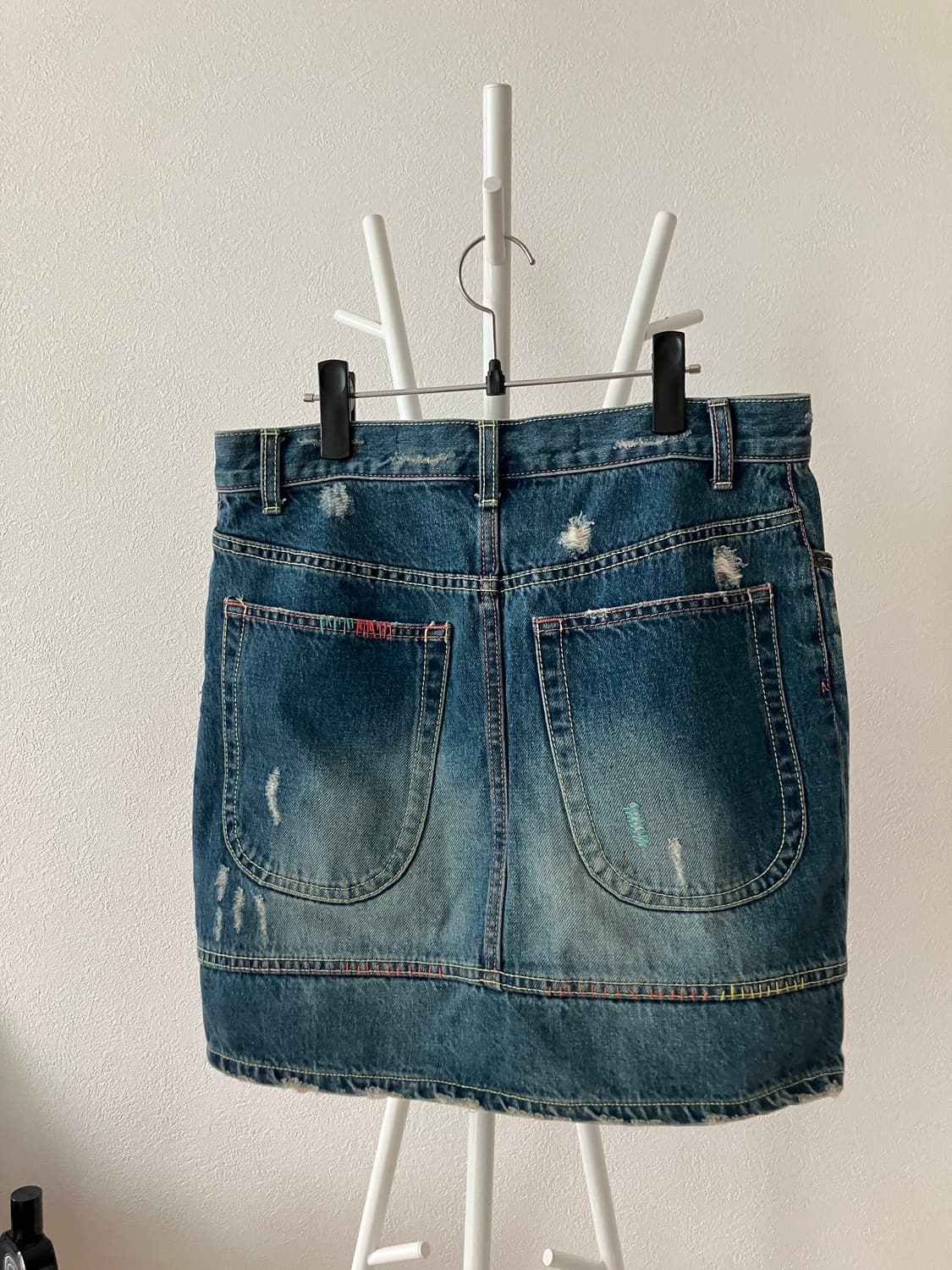 츠모리치사토 스티치 데님스커트 2사이즈 상품이미지5