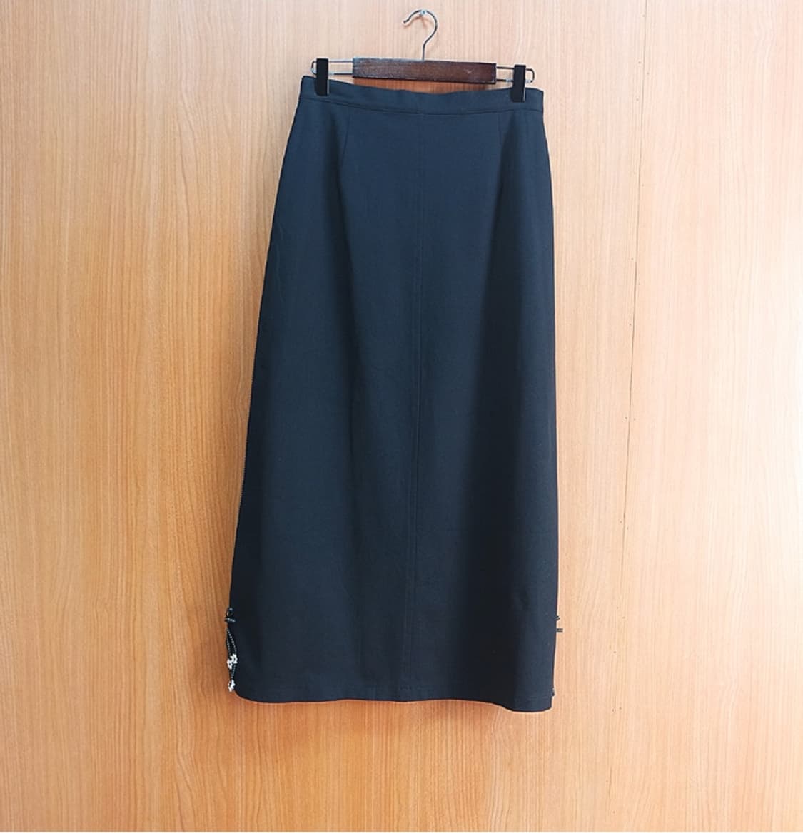 Lassiette블랙 코튼 블렌드 자켓+롱스커트 셋업 상품이미지7