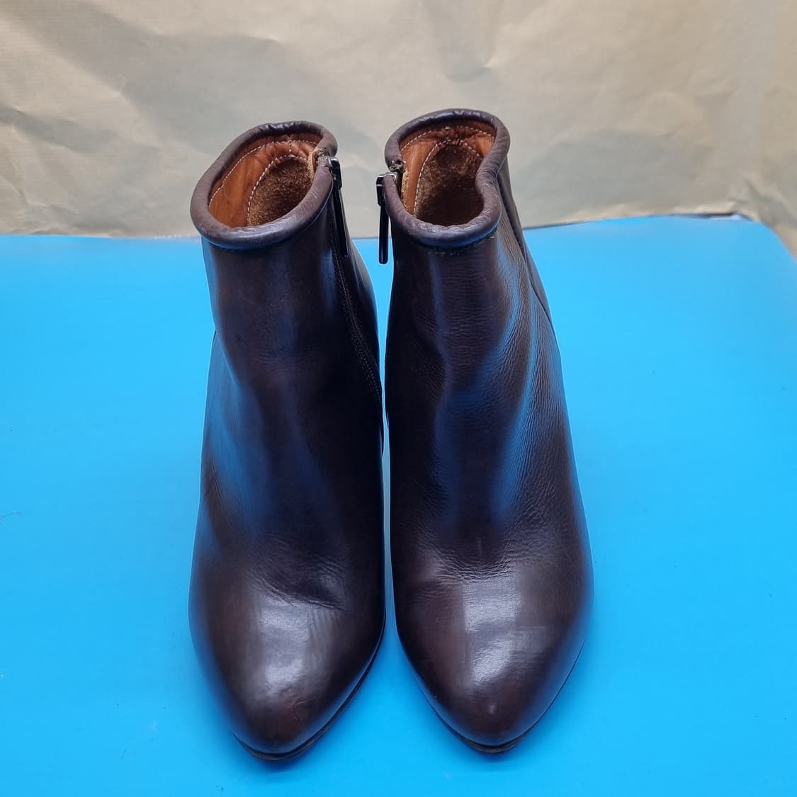 마나스 여성가죽앵클부츠36 230 굽10 상품이미지2