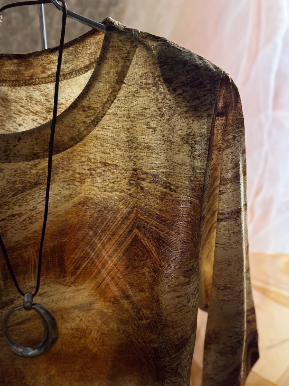 Gold Drawing Pattern T-shirt 0168 상품이미지4