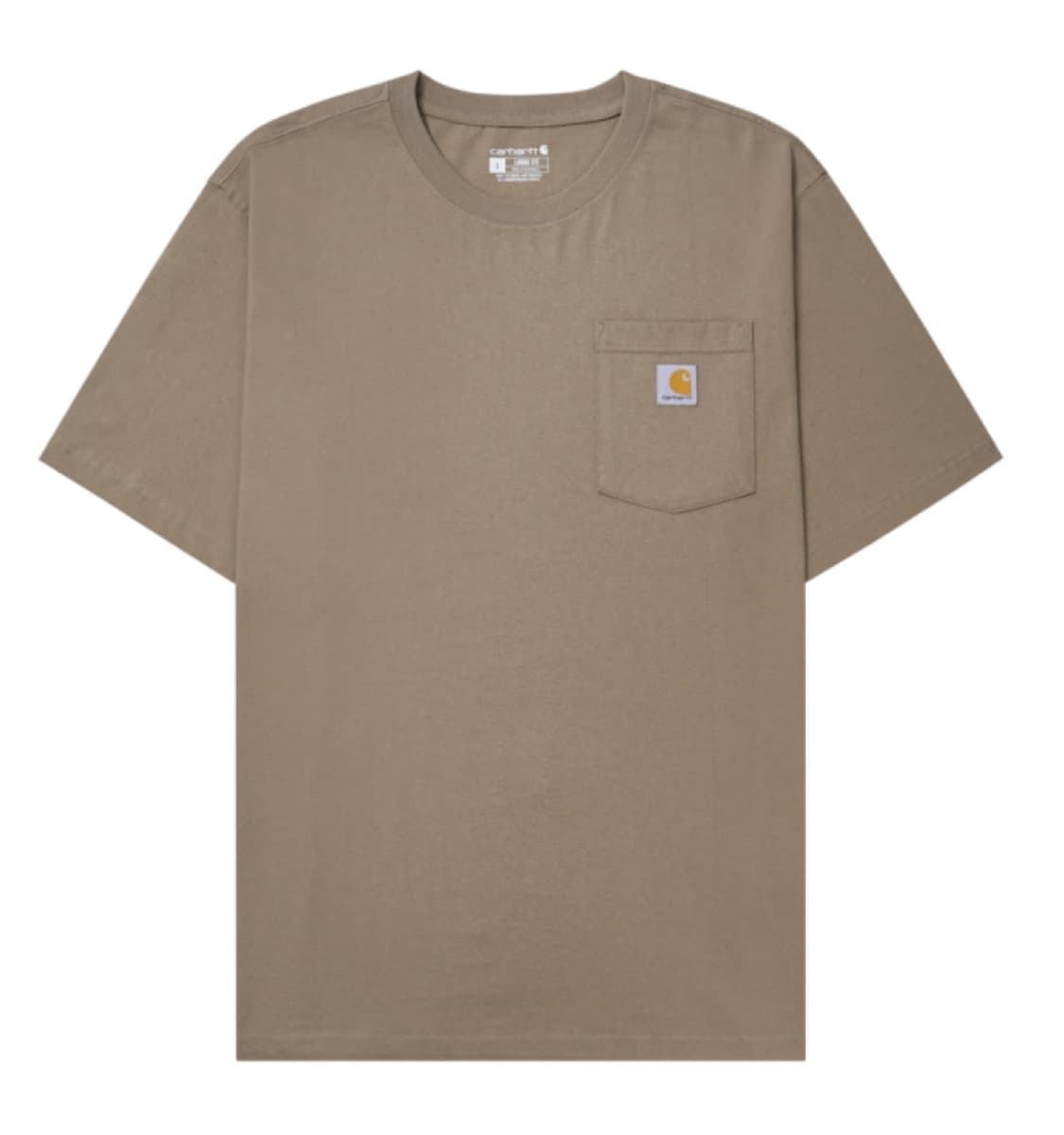 칼하트 루즈 핏 헤비웨이트 레귤러 숏슬리브 포켓 티셔츠 데저트 상품이미지1