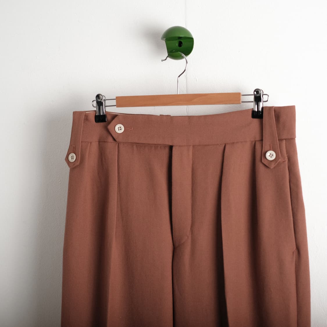 Tangent 탄젠트 48사이즈 헨리 울 트윌 와이드 팬츠 상품이미지5