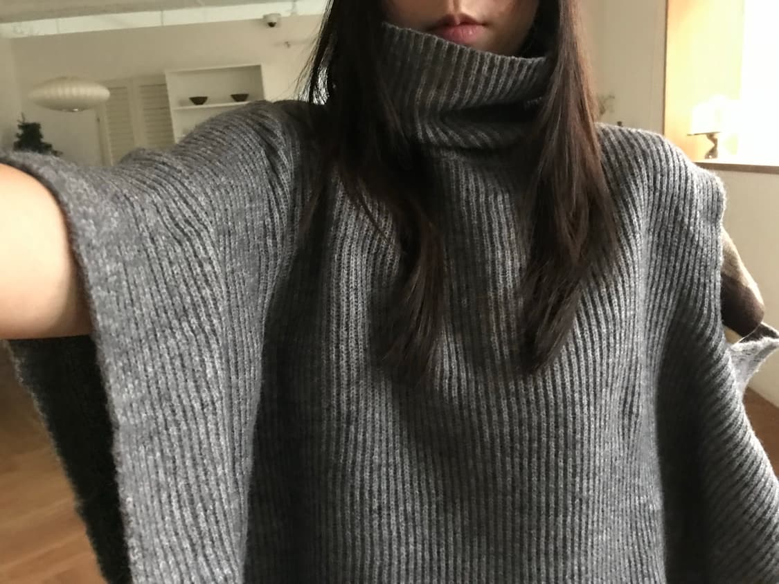 vintage turtle neck cape 상품이미지4