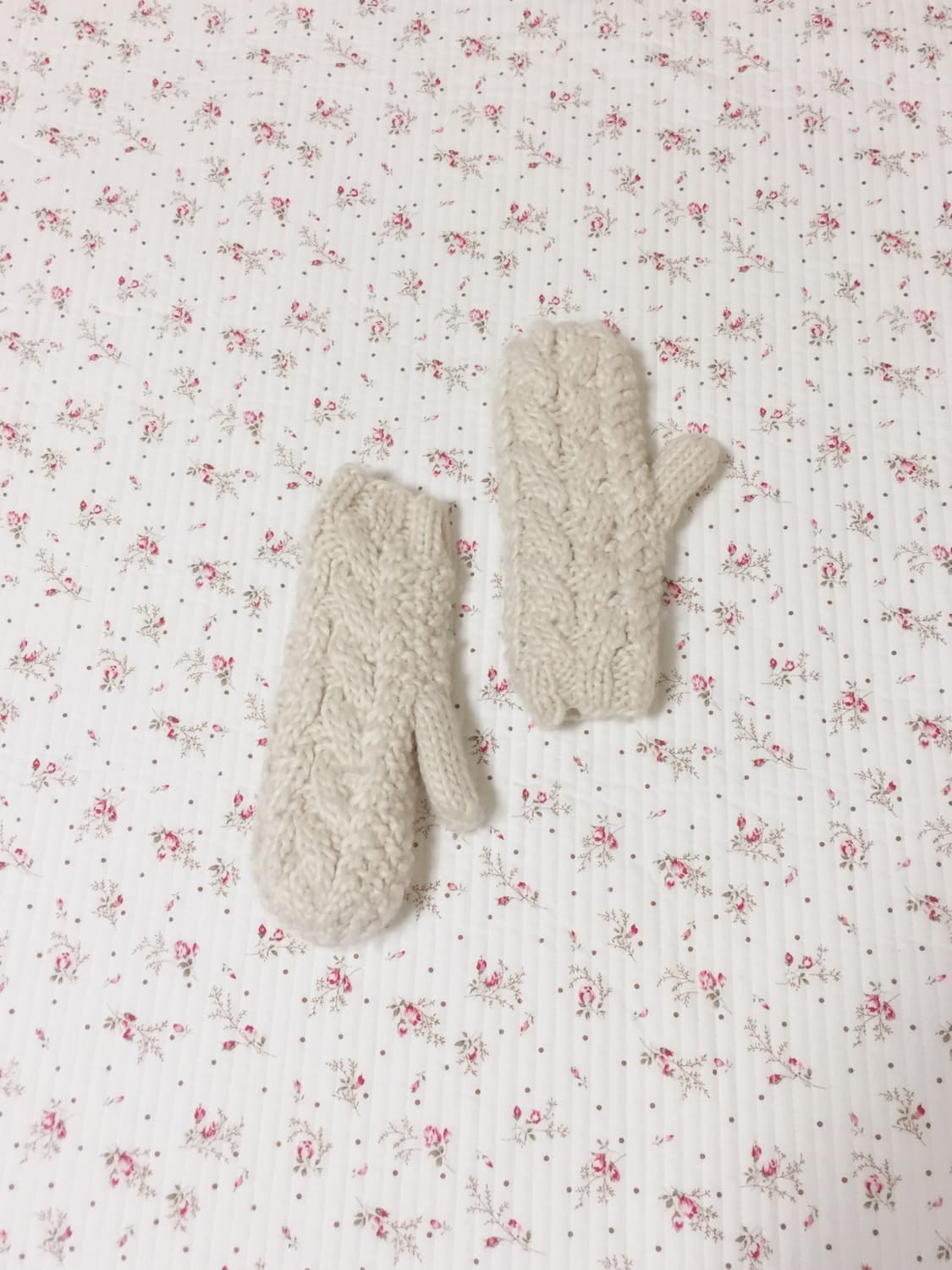 빈티지 아이보리 벙어리 장갑 상품이미지1