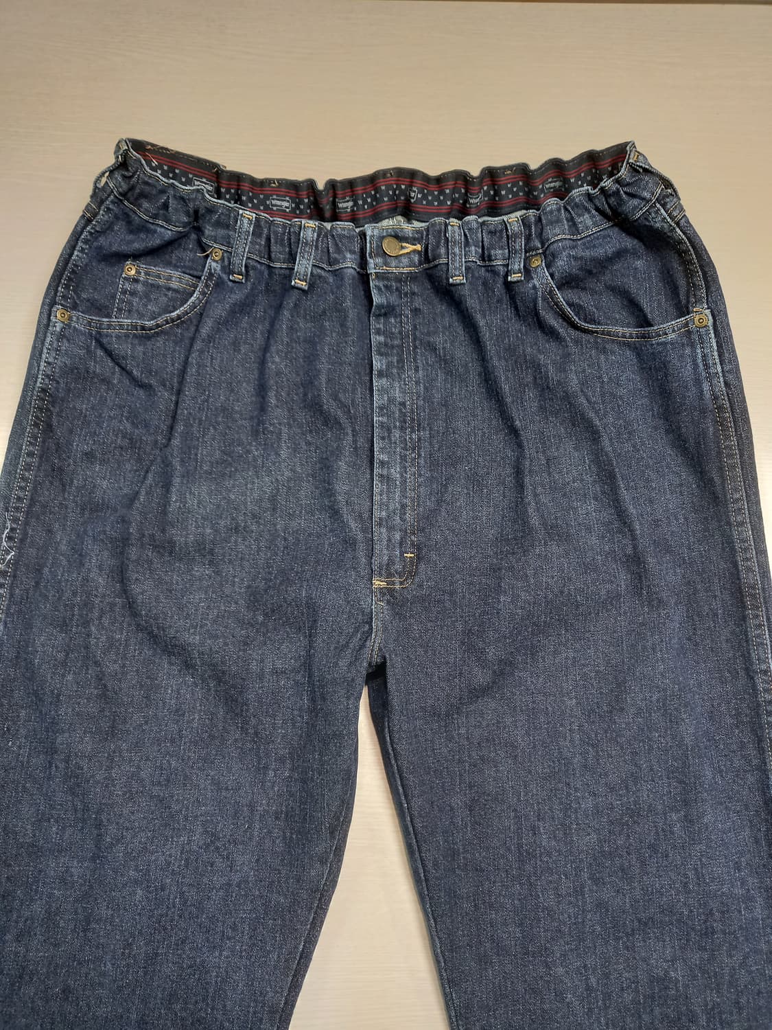 42- Wrangler Mexico 밴딩 스판 일자진 진청 42-02 상품이미지3