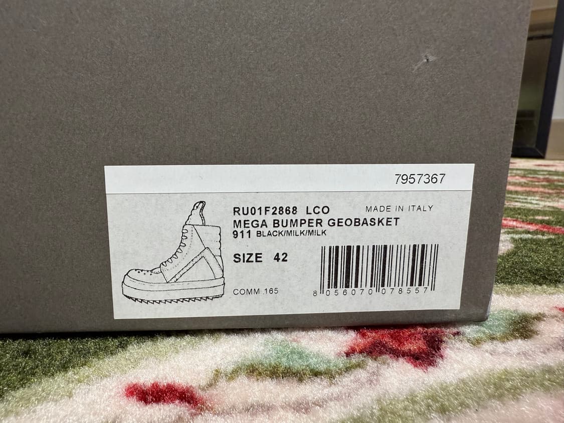 릭오웬스/메가 범퍼 지오바스켓/42 상품이미지5