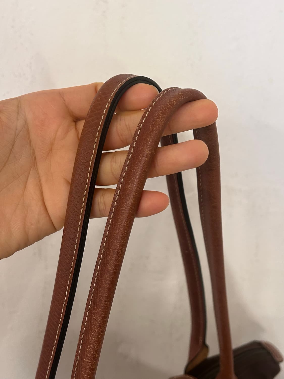 롱샴 르 플리아쥬 숄더백 브라운 상품이미지3