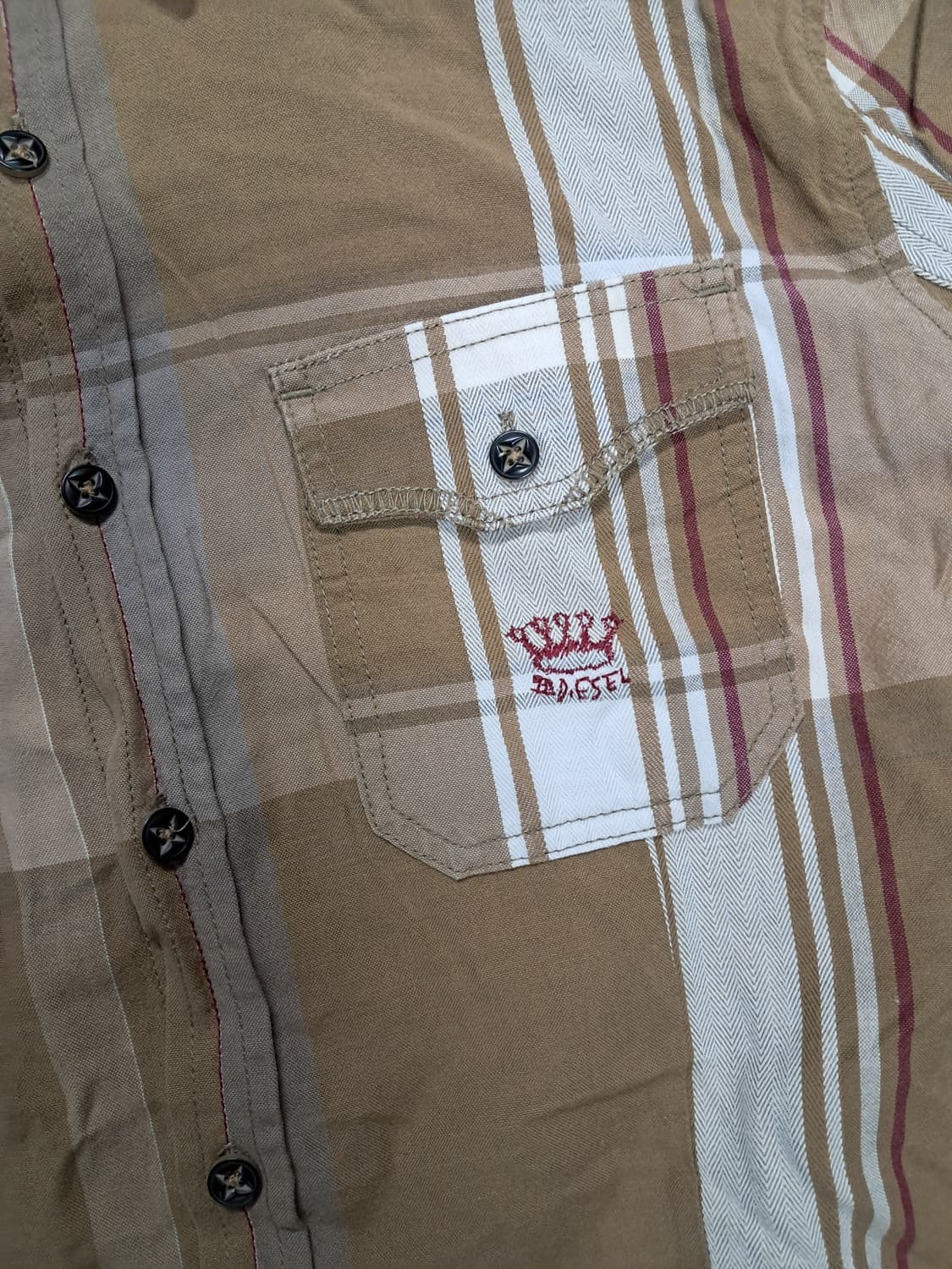 디젤 체크남방 상품이미지2