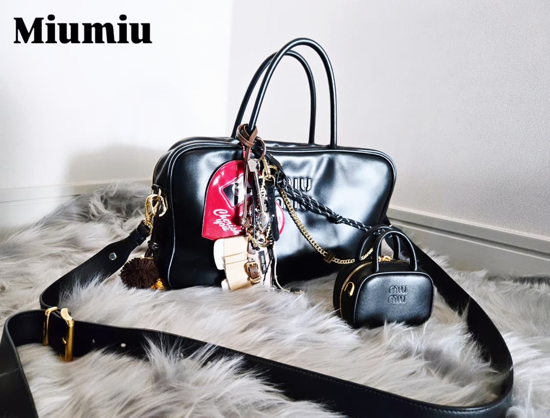 Miumiu 미우미우 가죽 탑 핸들백 보백 상품이미지4