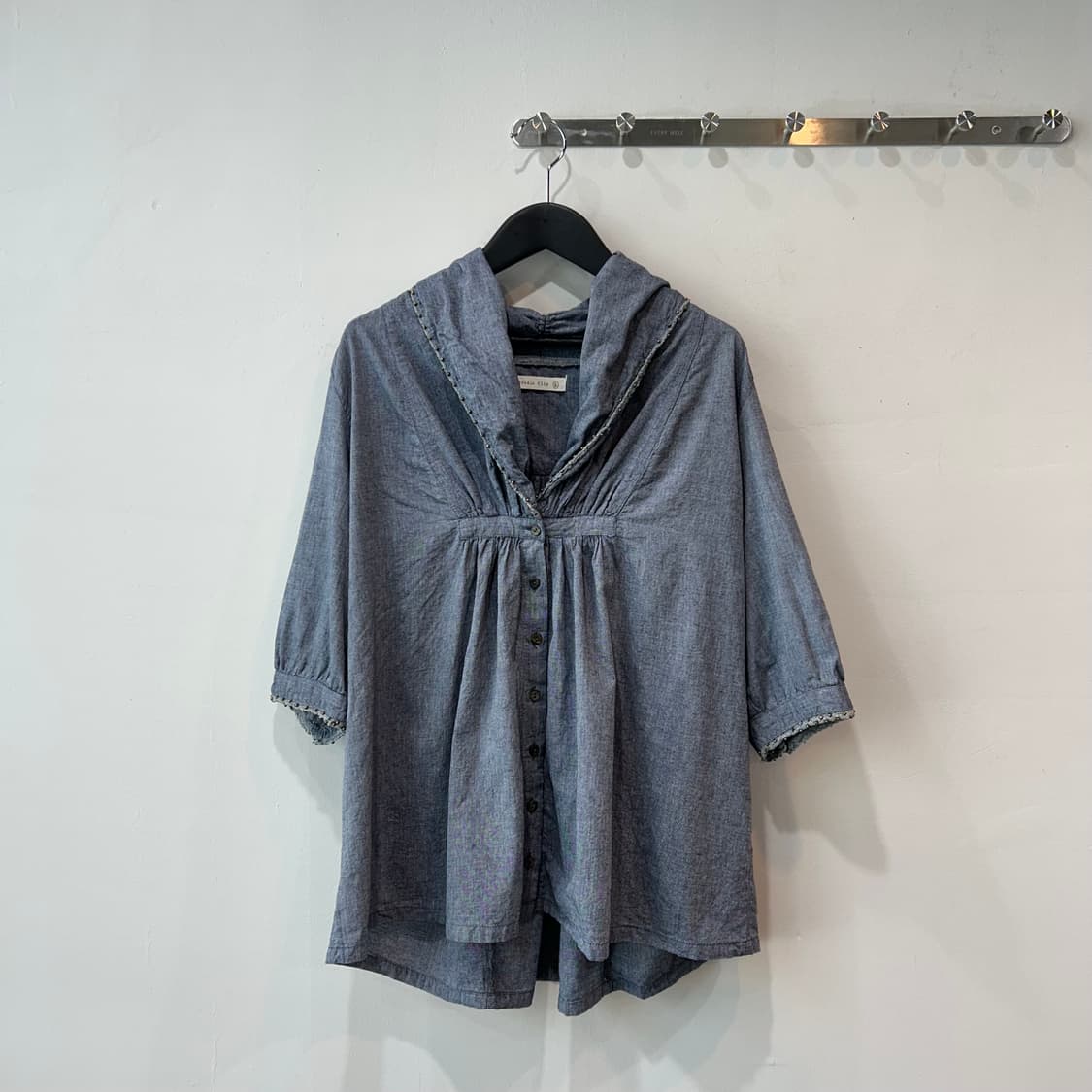 빈티지 코튼 모리 블라우스 상품이미지1