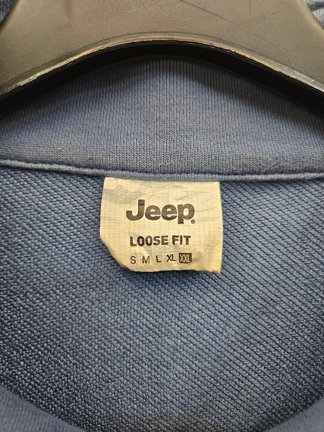 JEEP 블루 반집업 맨투맨 상품이미지3