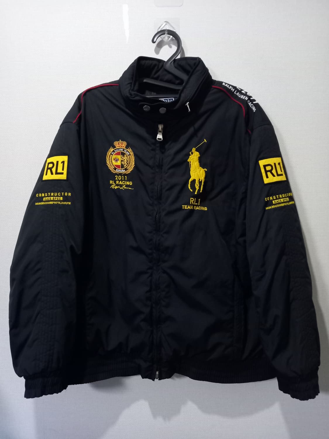 폴로 POLO 랄프로렌 빅포니 스페인 레이싱 팀 봄버 자켓 105/XL 상품이미지1