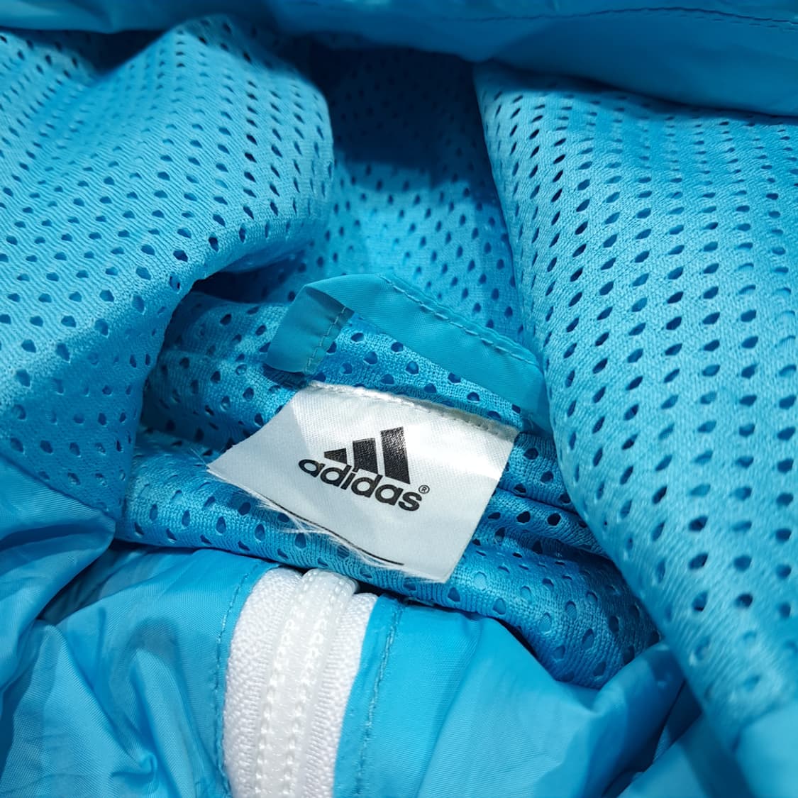 CL873 FREE 아디다스 00s 스카이블루 바람막이 크롭 자켓 상품이미지4