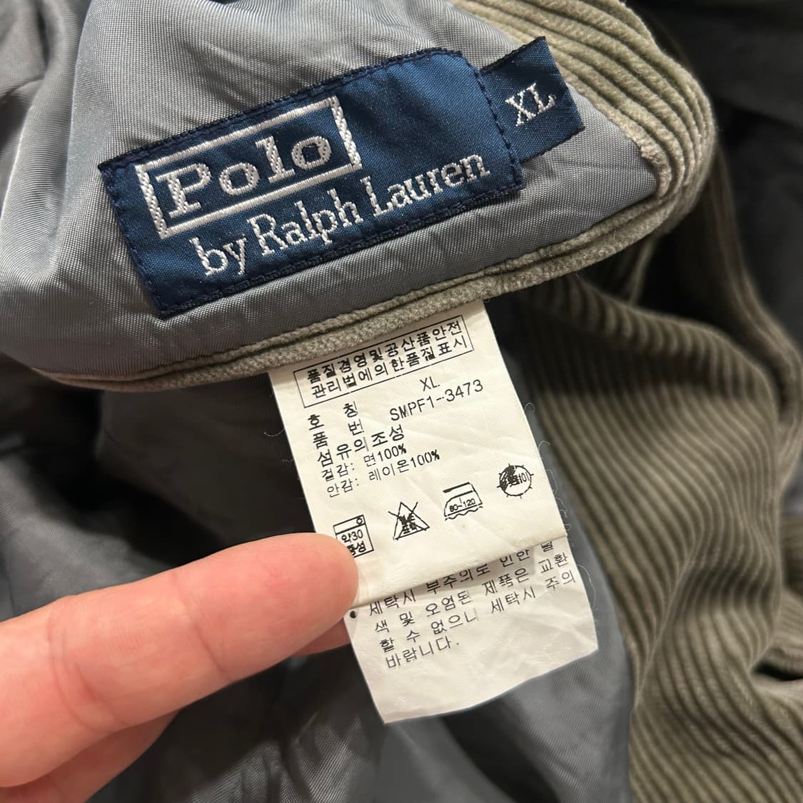 [XL] 00s 폴로랄프로렌 골덴 코듀로이 블레이져 자켓 A554 상품이미지10