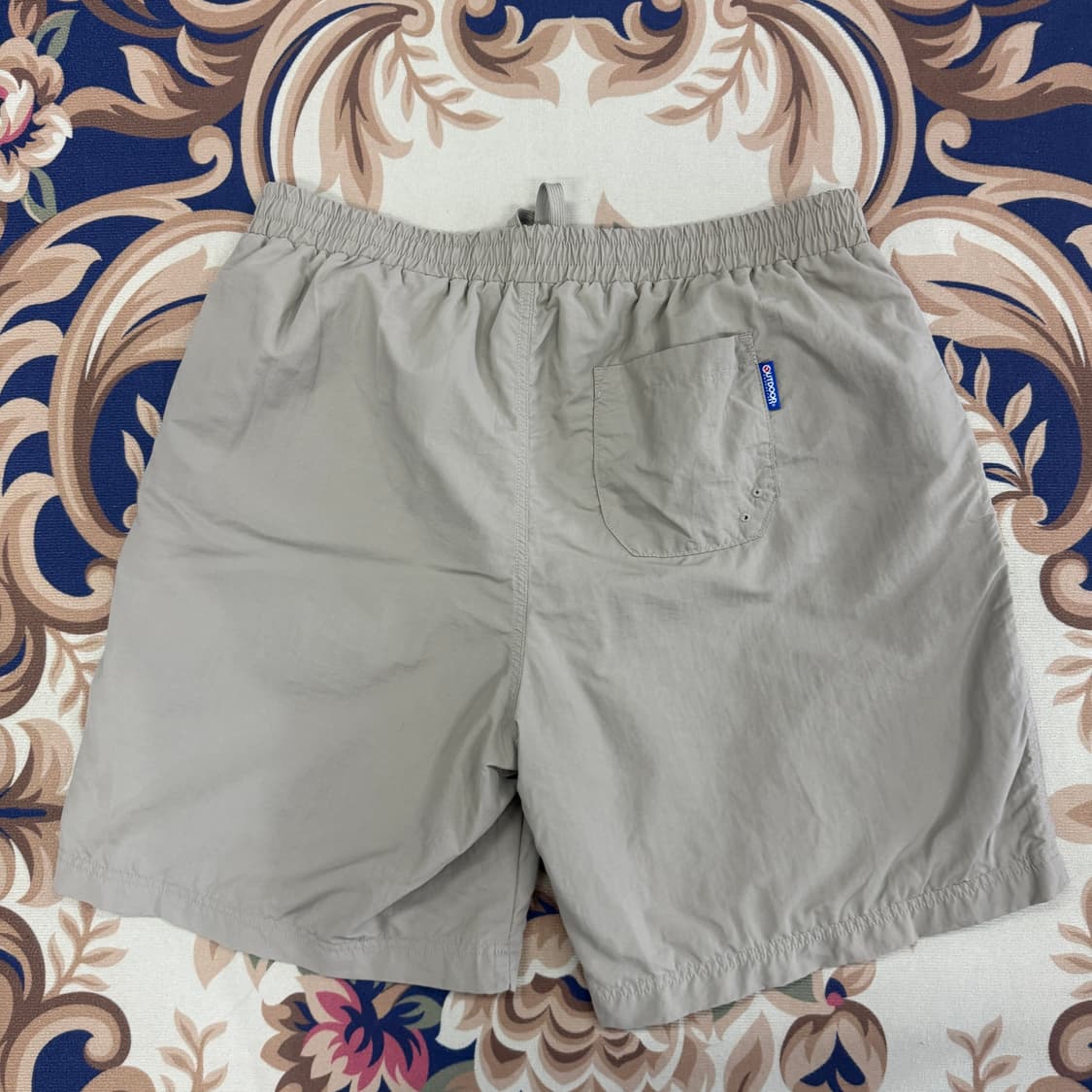 (XL)아웃도어 Outdoor 베이직로고 우븐 반바지(베이지) 상품이미지4