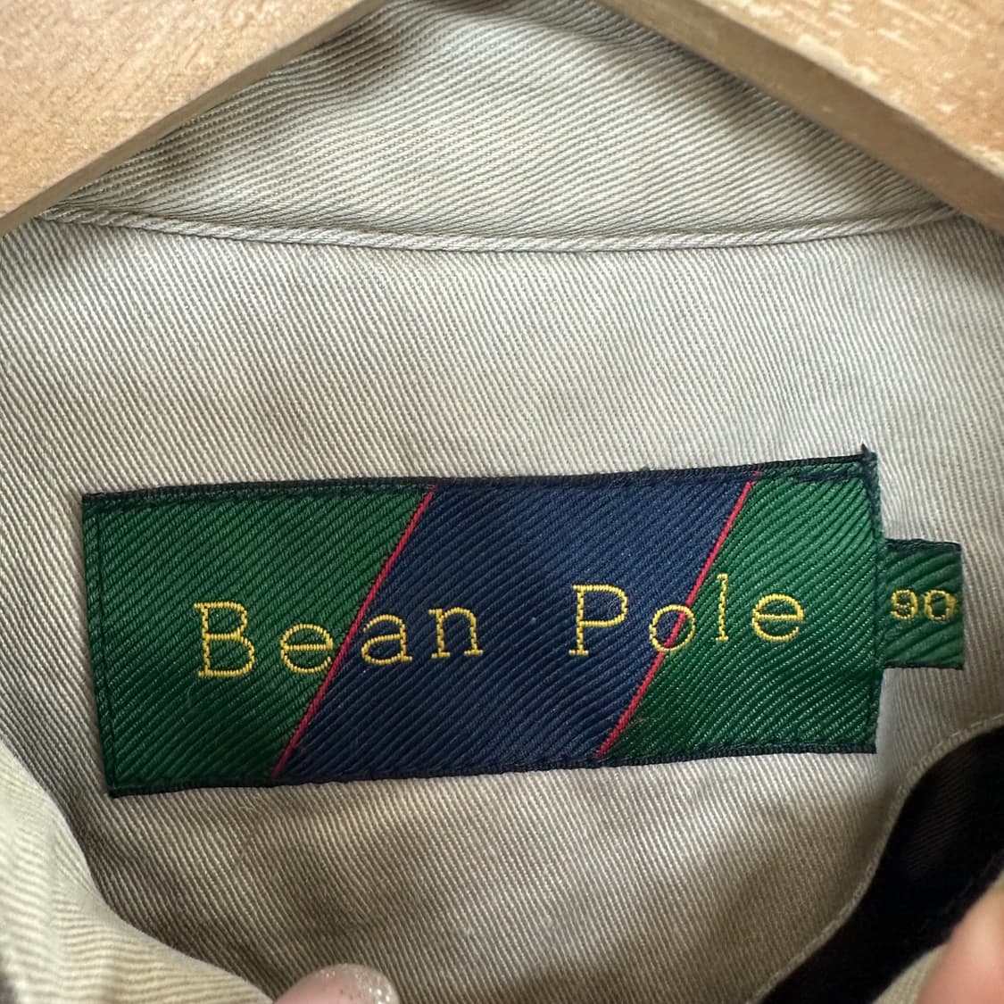   빈폴 남자 도톰한 체크 똑딱이 셔츠 자켓 90  EIW 상품이미지8