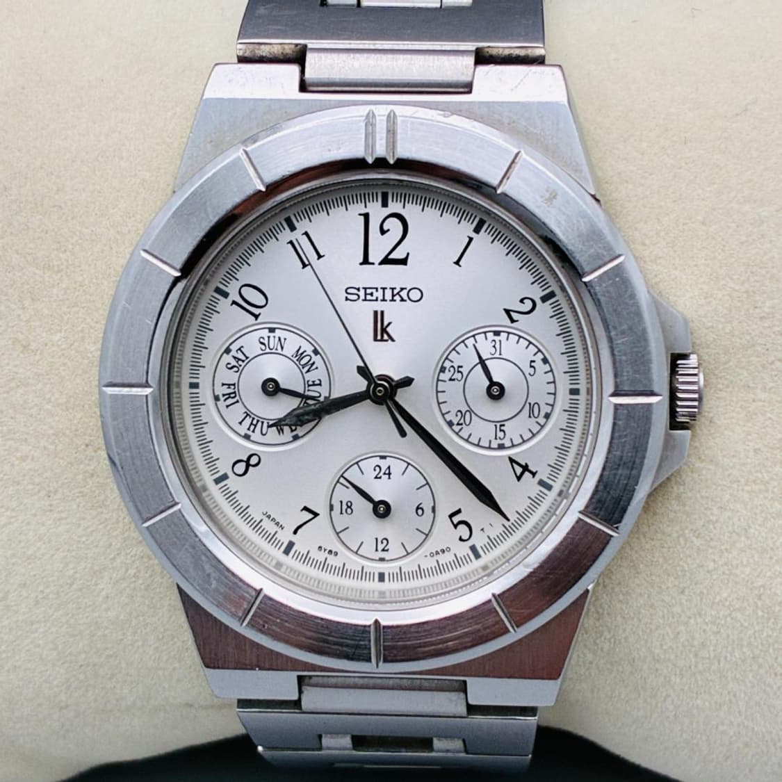 세이코 루키아 빈티지 멀티펑션 메탈 시계 상품이미지2