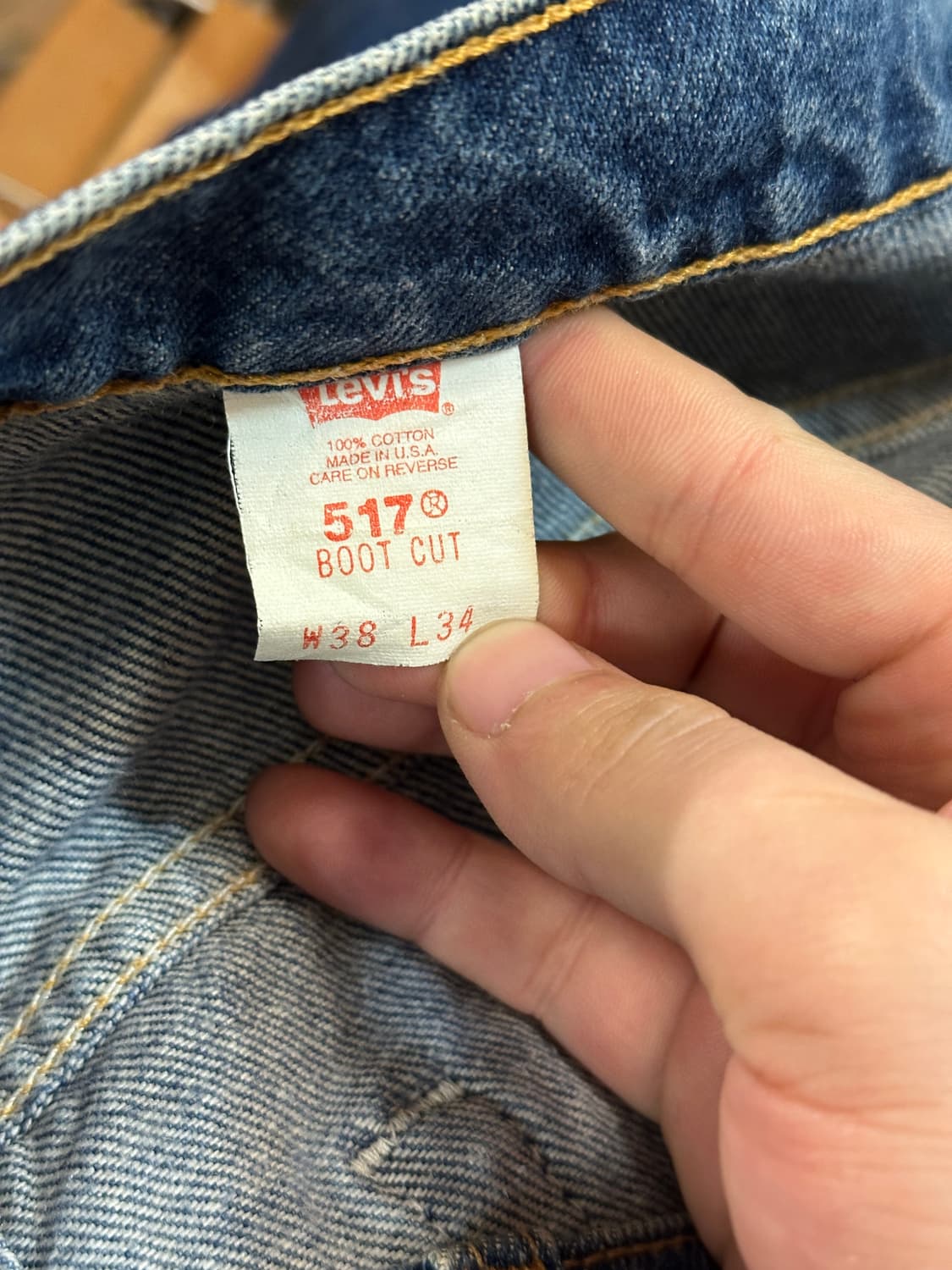 90s USA Levis 517 Boot Cut 상품이미지9