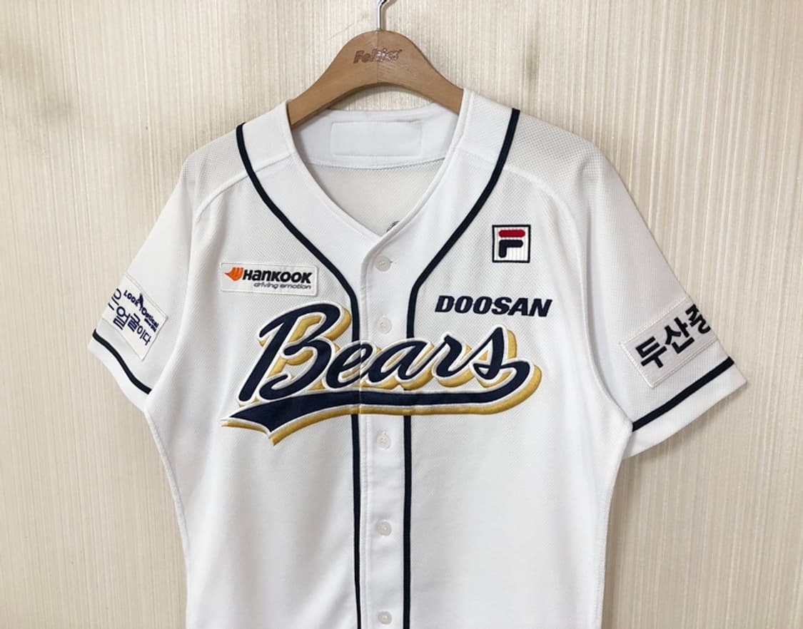 KBO 필라 두산베어스 어센틱 스페셜 홈유니폼/져지 95 #32 김재환 상품이미지5