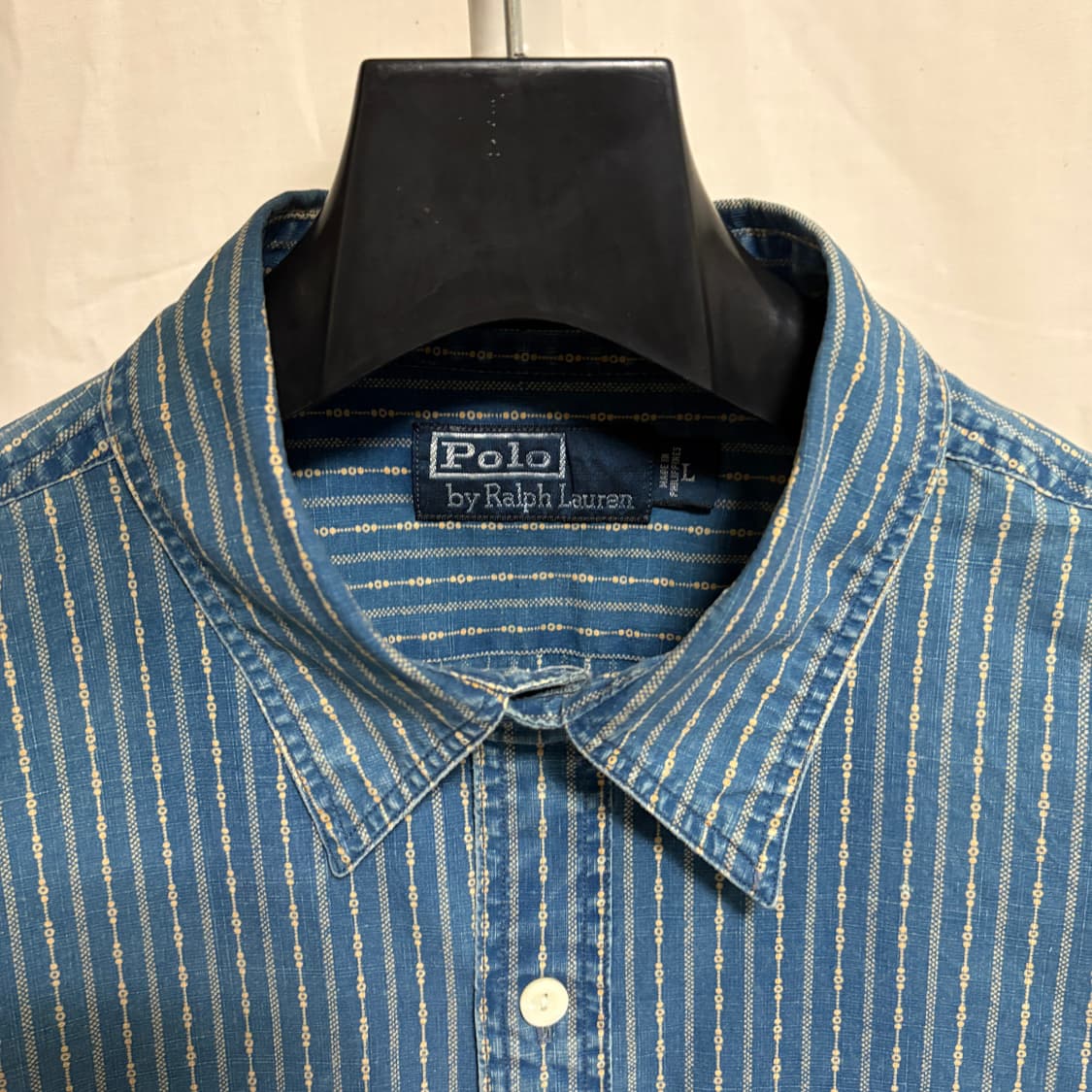 폴로 랄프로렌 네이티브 아메리칸 스트라이프 셔츠 / 블루, L 상품이미지4