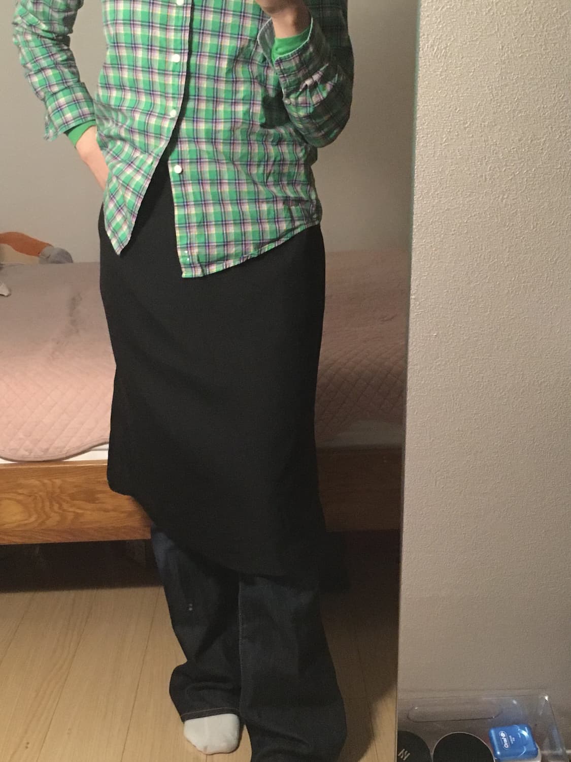 일제 빈티지 미디 스커트 상품이미지4