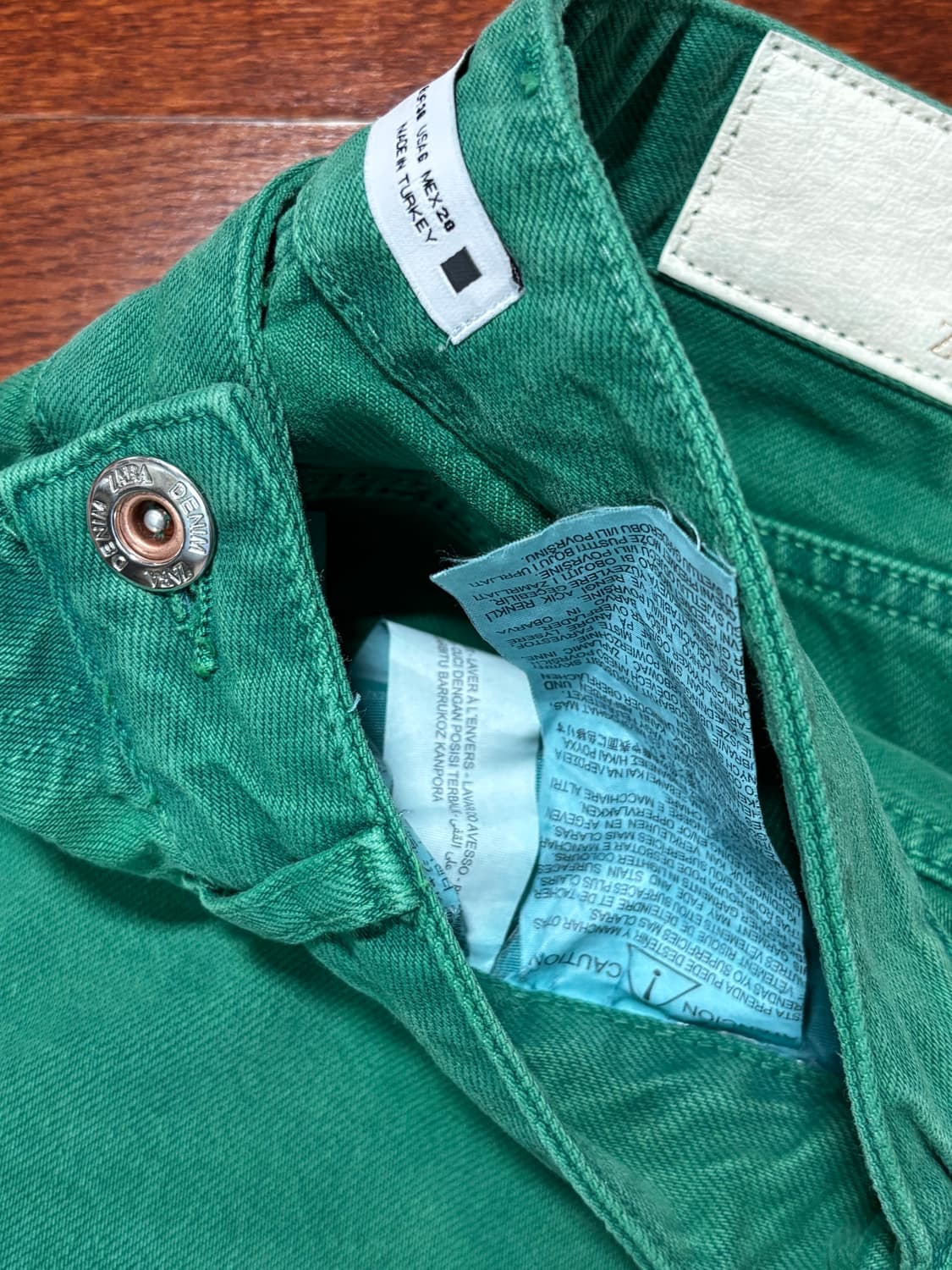 ZARA Green Denim pants 상품이미지2