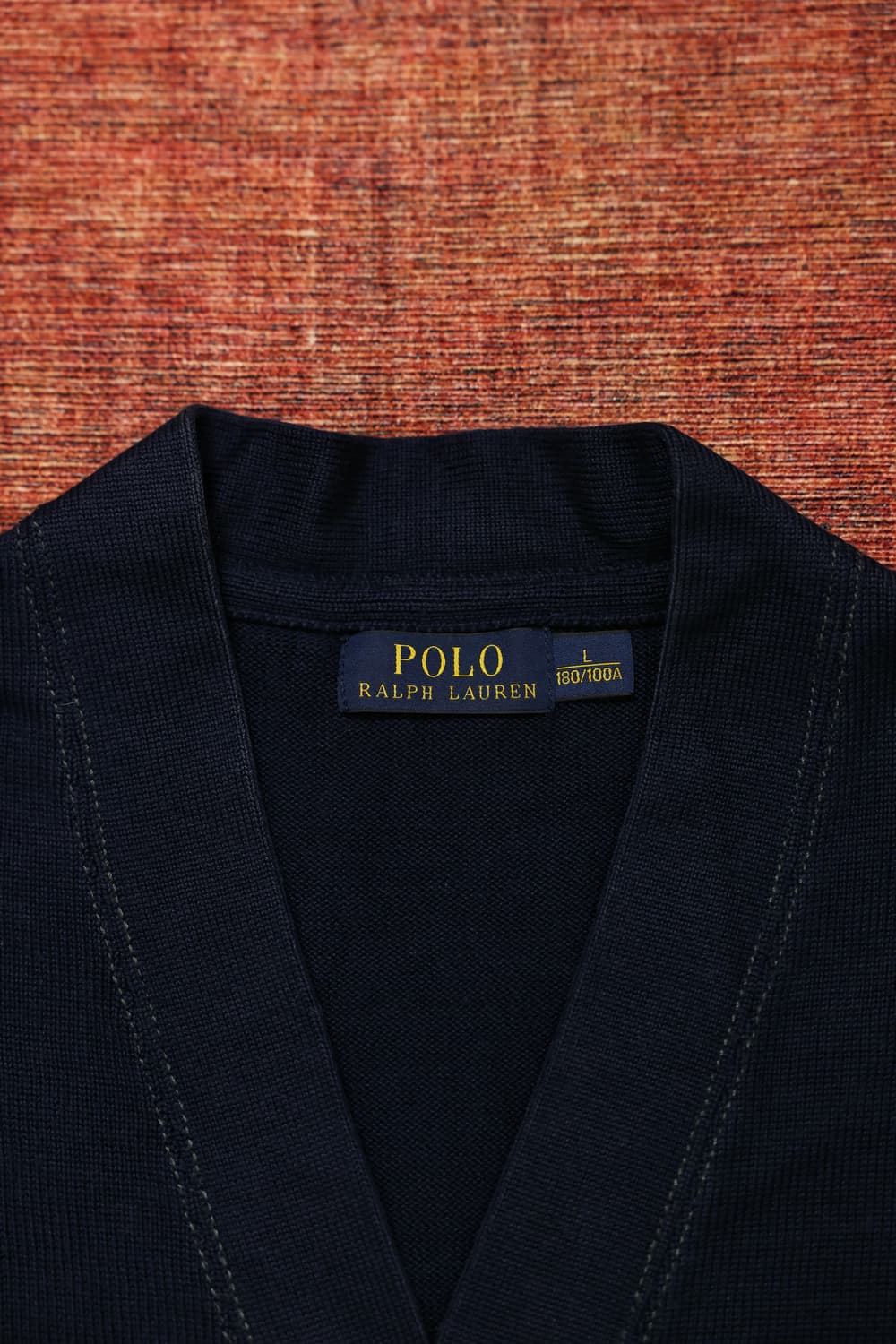 폴로 네이비 프레피 가디건 판매 상품이미지6