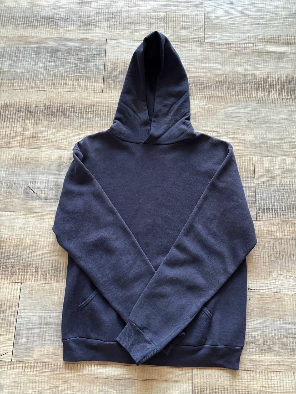 [M] 90s 러셀 후드티 스웻 블랭크 네이비 빈티지 상품이미지1
