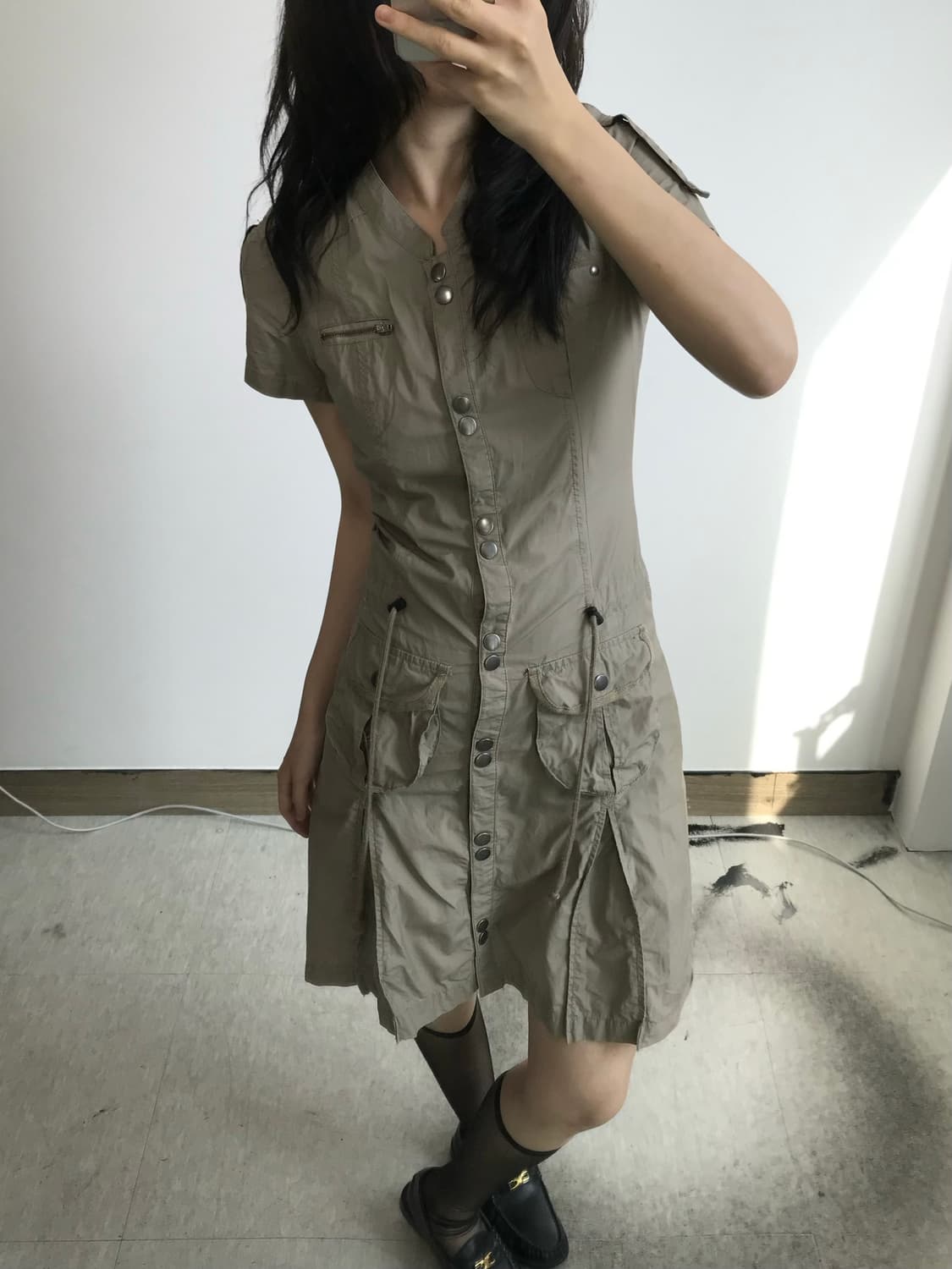 빈티지 카고 원피스 상품이미지1