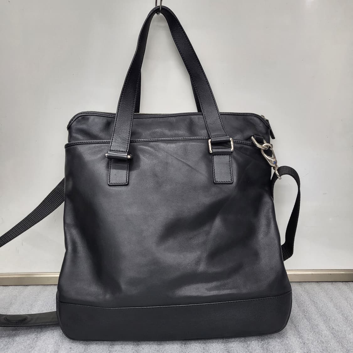 COLE HAAN 콜한 대형 천연가죽 토트백 38x41x11cm 상품이미지5