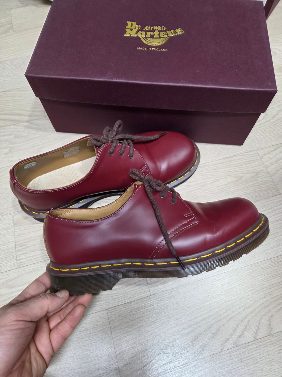 (MIE 버전)(20 분 착용)닥터마틴 mie 체리레드 270 상품이미지1