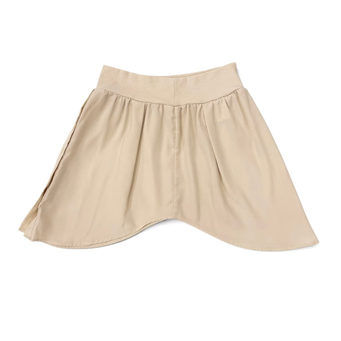 Beige Silky Button Layered Skirt 상품이미지3