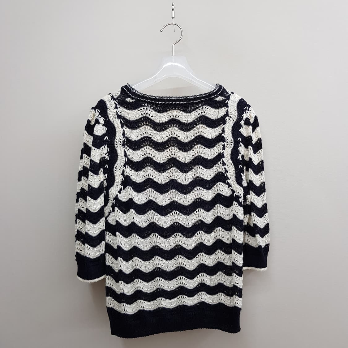 아떼 2021 파도패턴 크로셰 니트 S사이즈 상품이미지4