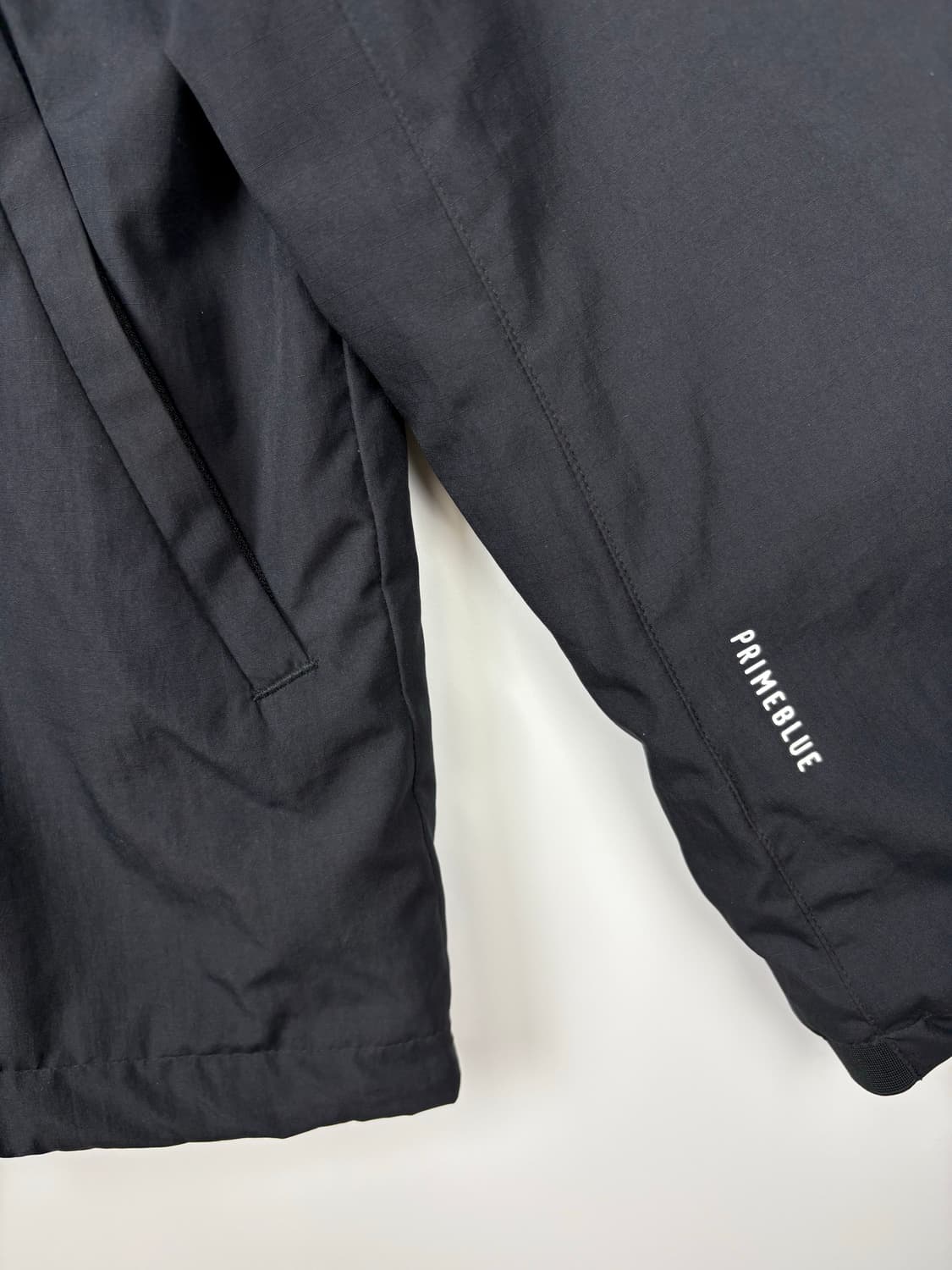 아디다스 블랙 라임 플리스 기모 바람막이 2WAY 집업 점퍼 상품이미지5