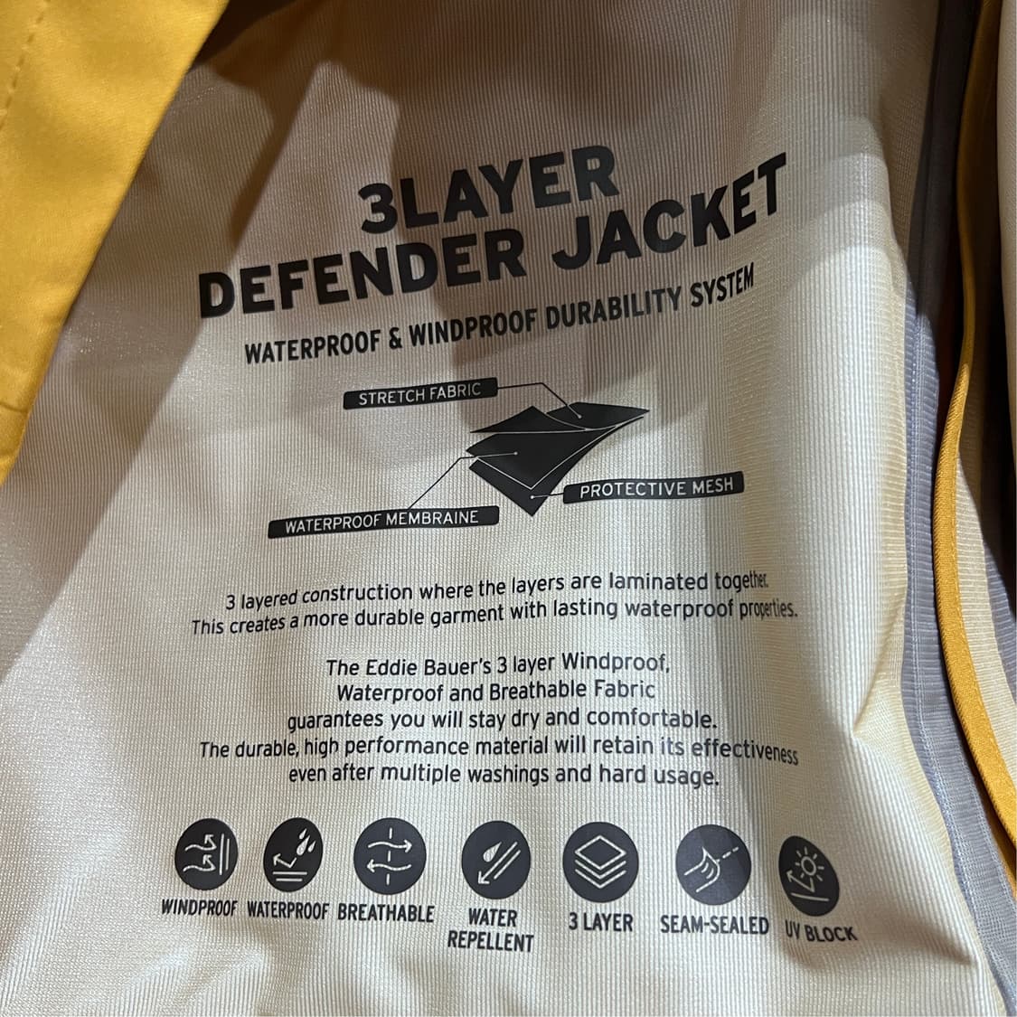 [L] 에디바우어 3Layer 디펜더 쉘자켓 상품이미지8