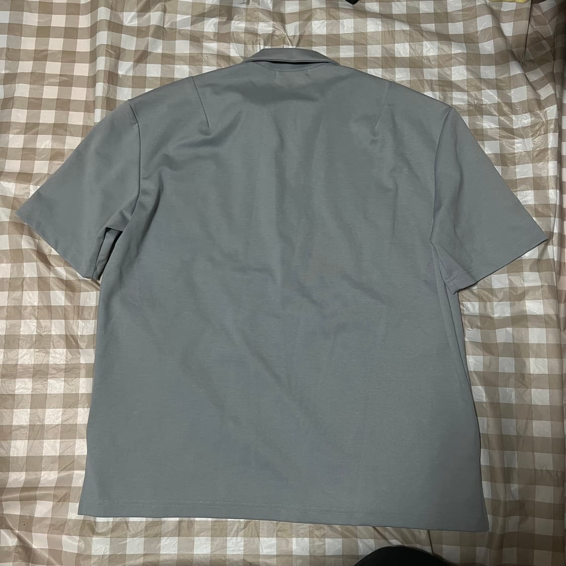 드로우핏 오픈카라셔츠 하늘 L 무신사 카라티 반팔티 상품이미지3