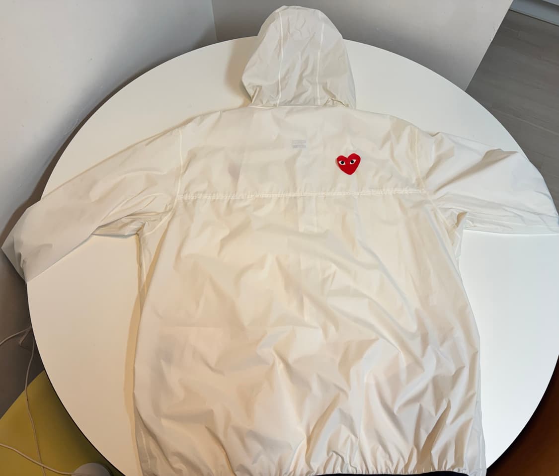 꼼데가르송 X 까웨 후드 레인 자켓 2XL 상품이미지9