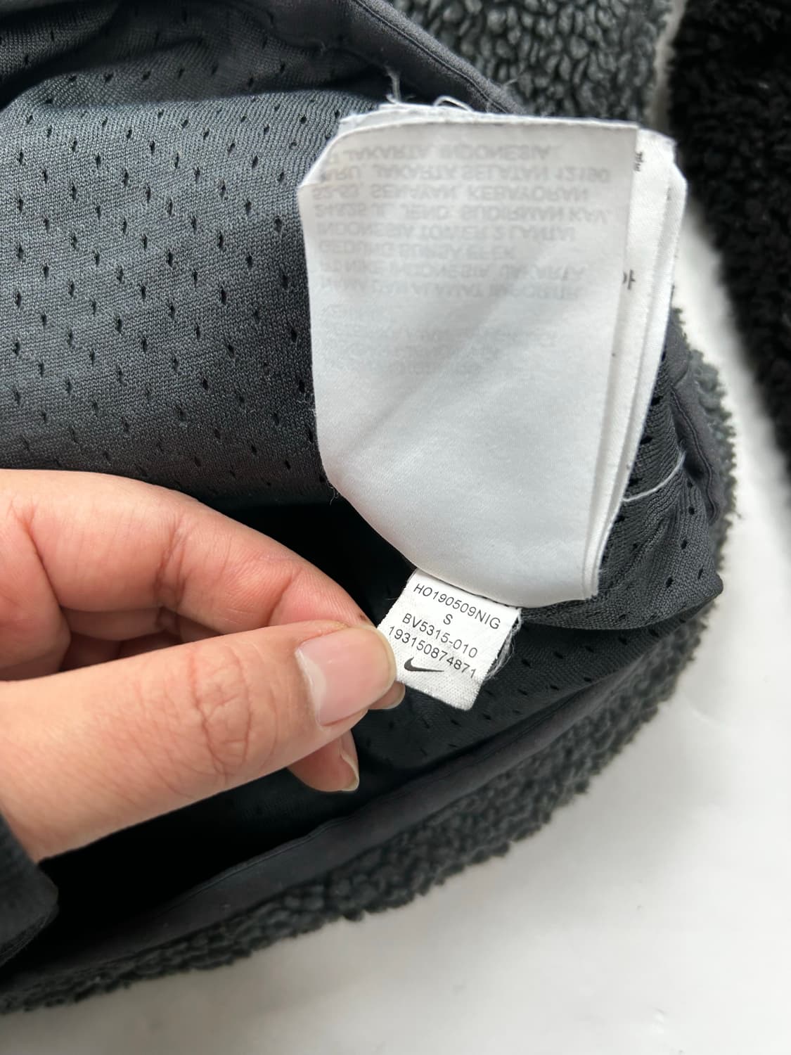 나이키 빅스우시 쉐르파 플리스 후드티 S 상품이미지6