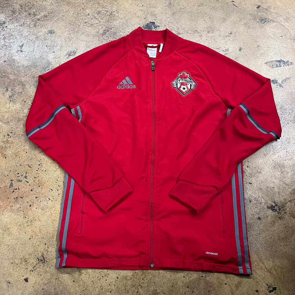 [정품/M] 아디다스 Ottawa FC 레드 트랙 자켓 b10 상품이미지2