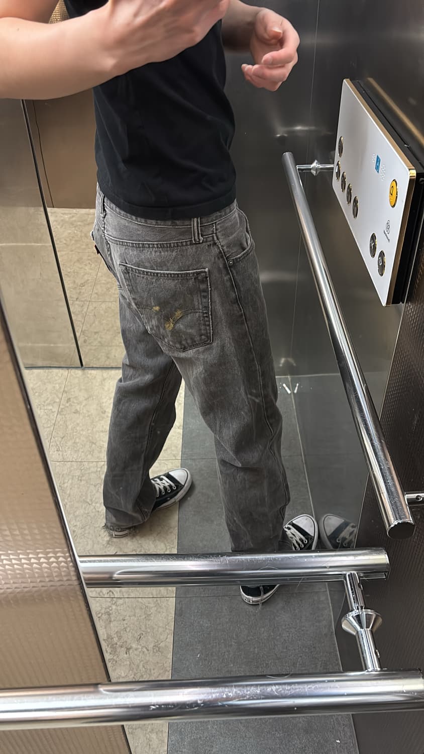 리바이스 505 레귤러 스트레이트 블랙 상품이미지1