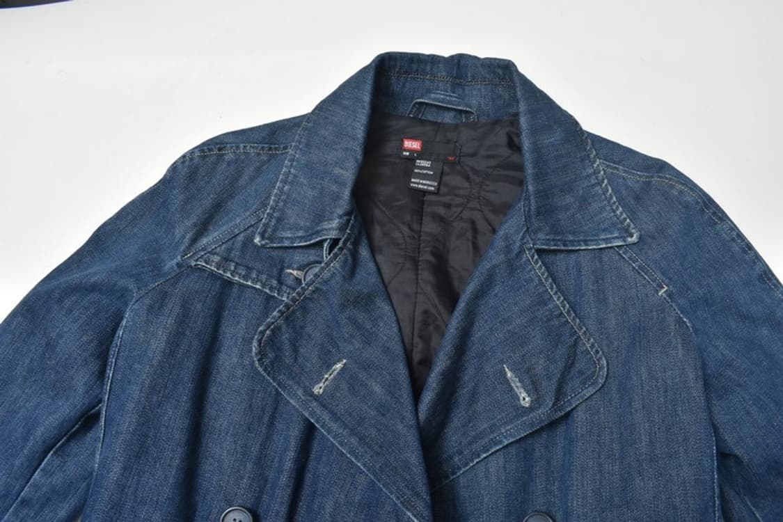 00 디젤 델리리어스 데님 트렌치 코트 L N1169 상품이미지6