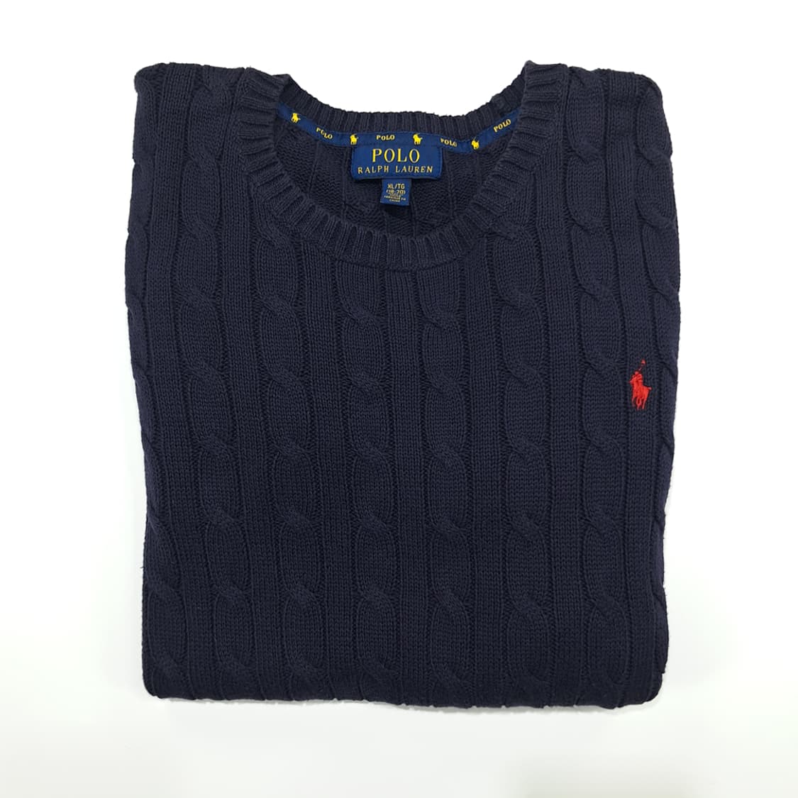 CN841W XL 폴로 랄프로렌 다크네이비 케이블 긴팔 니트 스웨터 상품이미지8