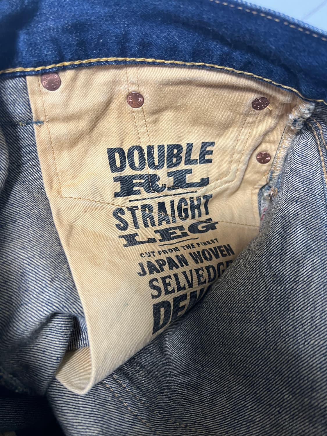 택포16) RRL 더블알엘 스트레이트핏 원스워시 셀비지 데님29x30 상품이미지7