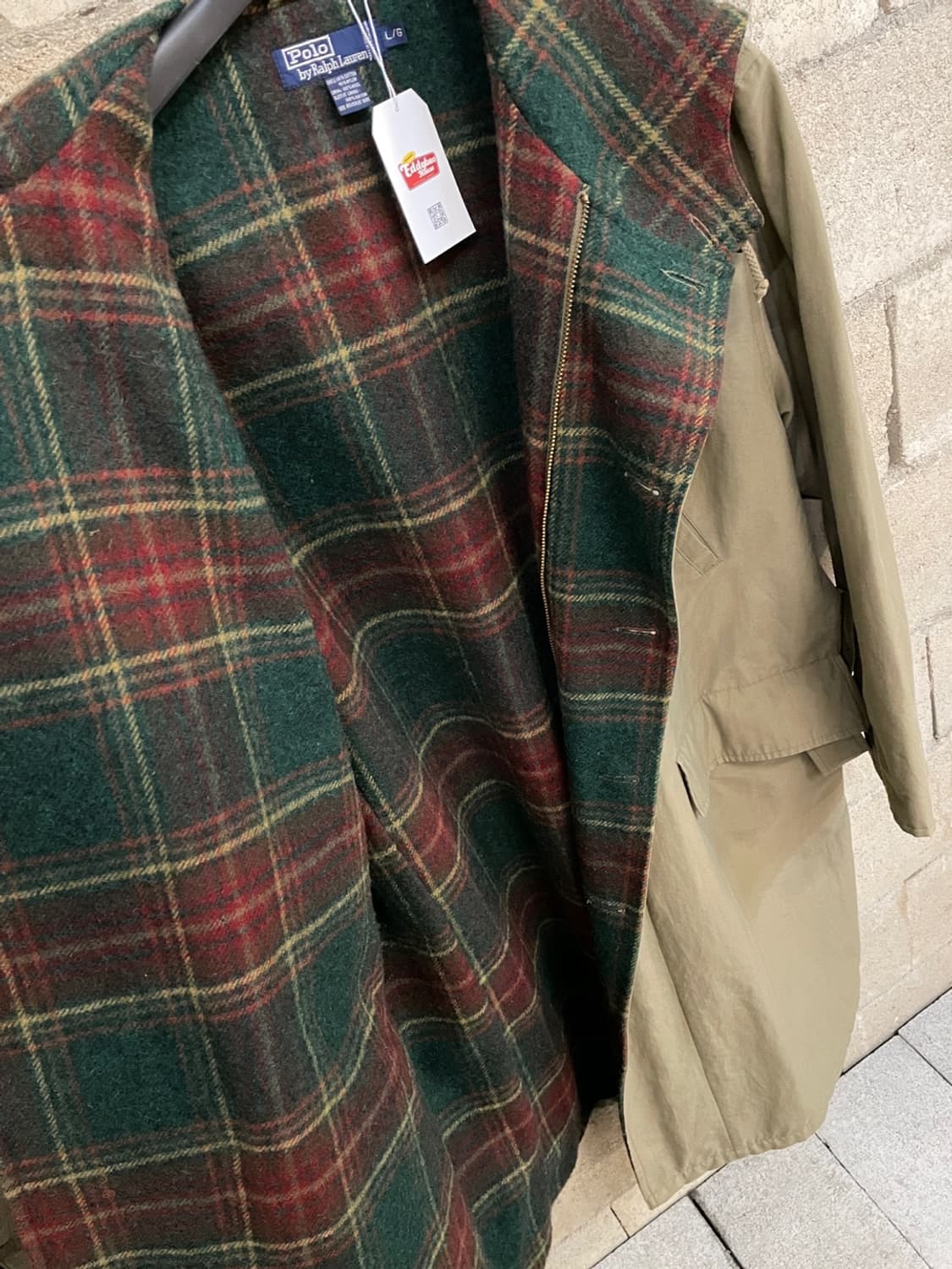 90s 폴로 랄프로렌 후드 트렌치 코트 상품이미지5