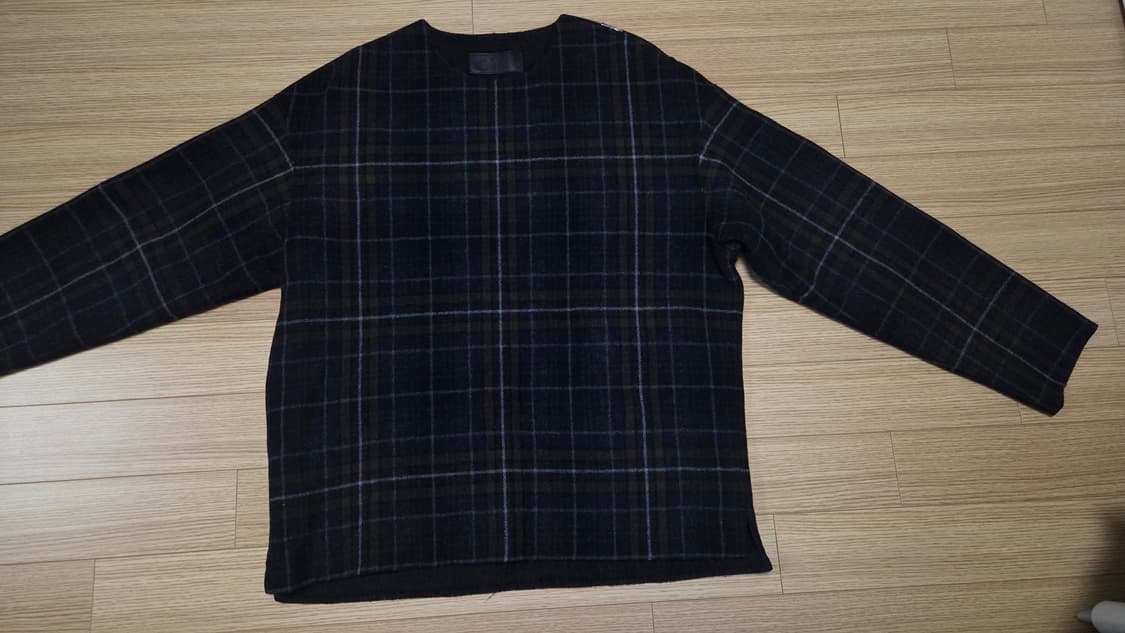 질스튜어트 뉴욕 체크 울 지퍼 니트 상품이미지2